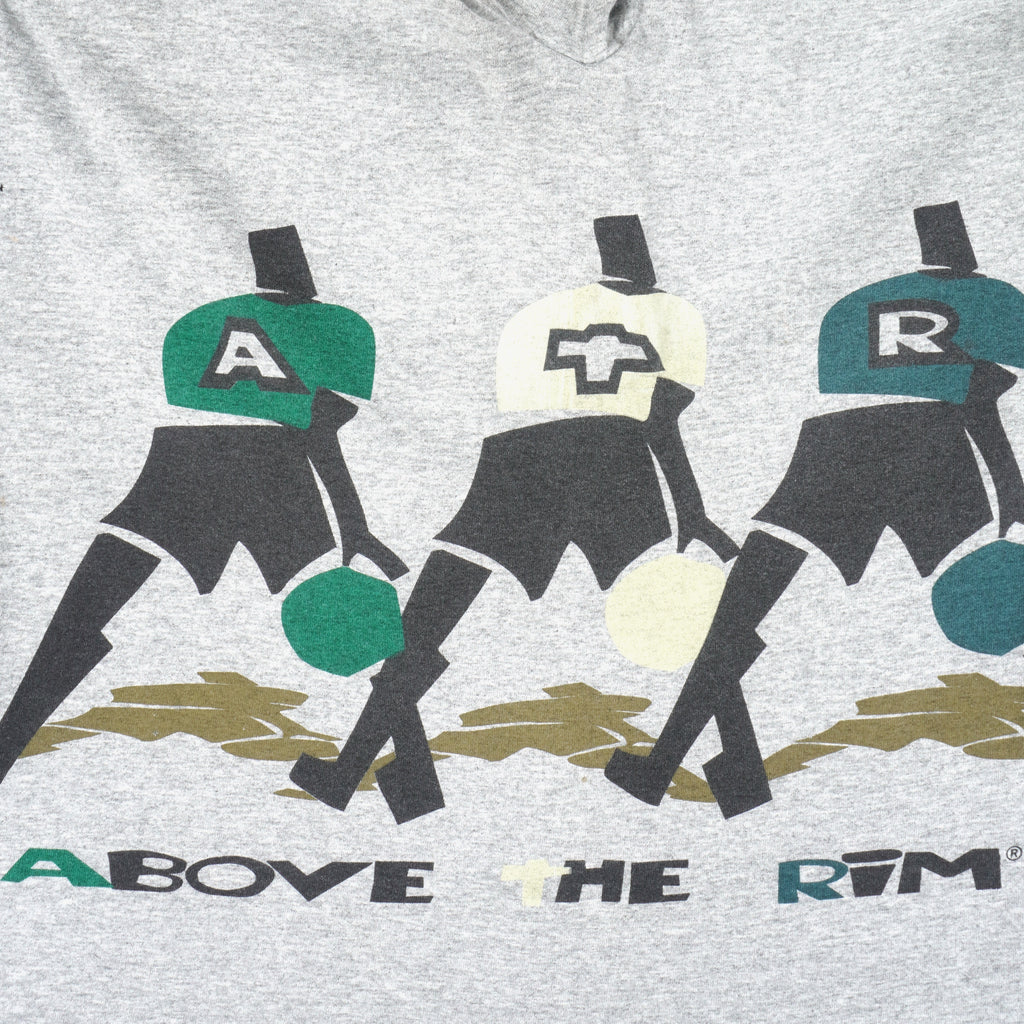 Reebok - Grey Above The Rim T-Shirt 1990s Large Vintage Retro