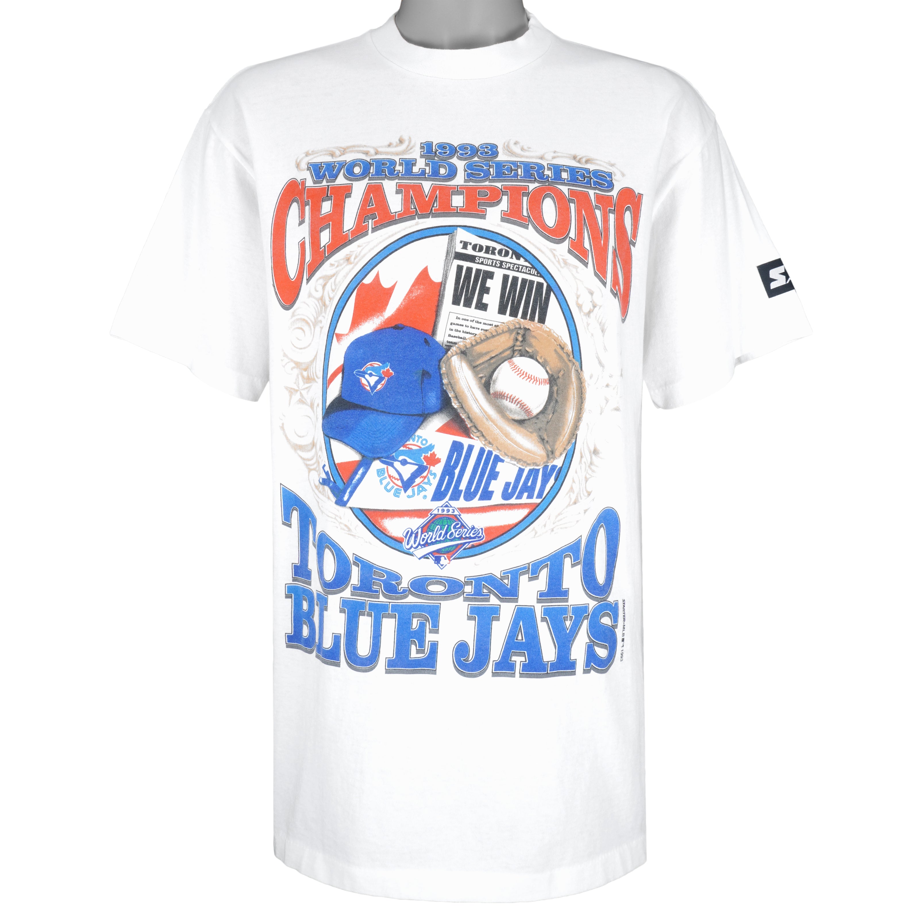 Vintage Starter - Toronto Blue Jays - World Series Champs T-shirt 1993  Large – Vintage Club Clothing