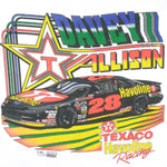 NASCAR - White Davey Allison #28 T-Shirt 1990s X-Large Vintage Retro