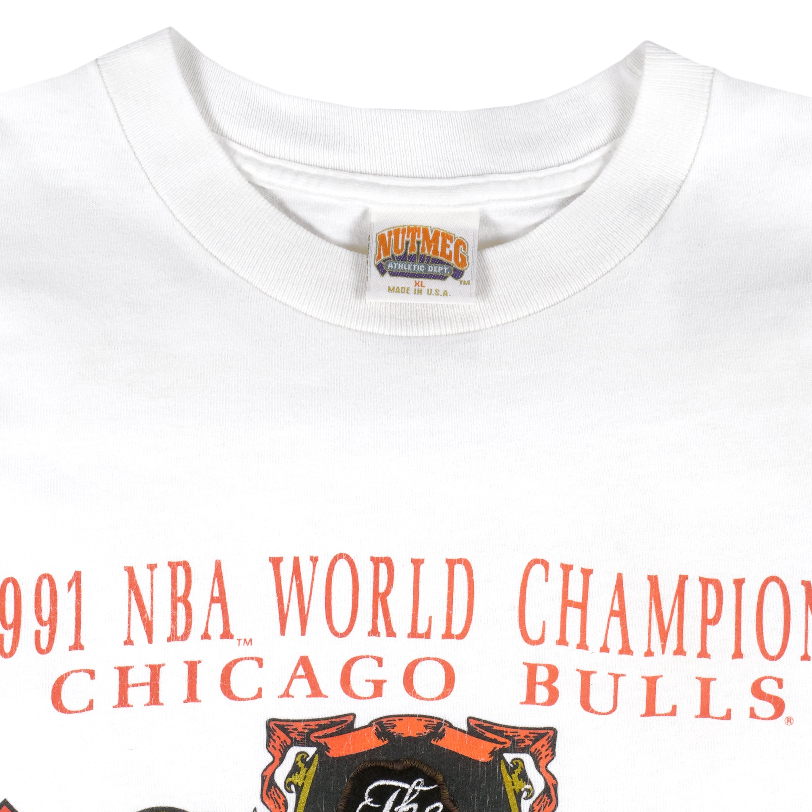 Vintage 1991 Chicago Bulls NBA Championship T Shirt XL Starter