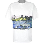 Vintage (Oneita) - Okefenokee Swamp Park Spell-Out T-Shirt 1990s X-Large Vintage Retro