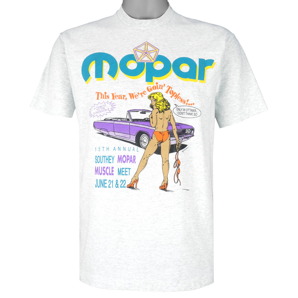 Vintage - Mopar Car Big Spell-Out T-Shirt 1990s Medium Vintage Retro