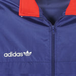 Adidas - Blue Zip-Up Jacket 1990s Large Vintage Retro