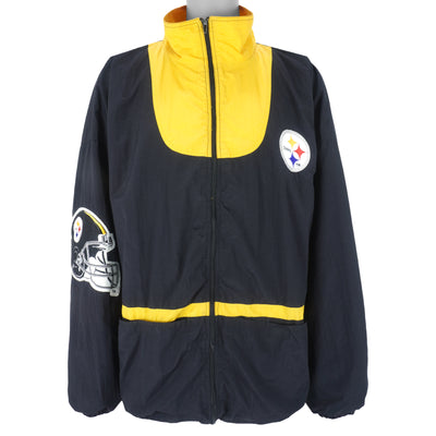 Vintage 1990s Pittsburgh Steelers NFL Mirage Full Zip Puffer 