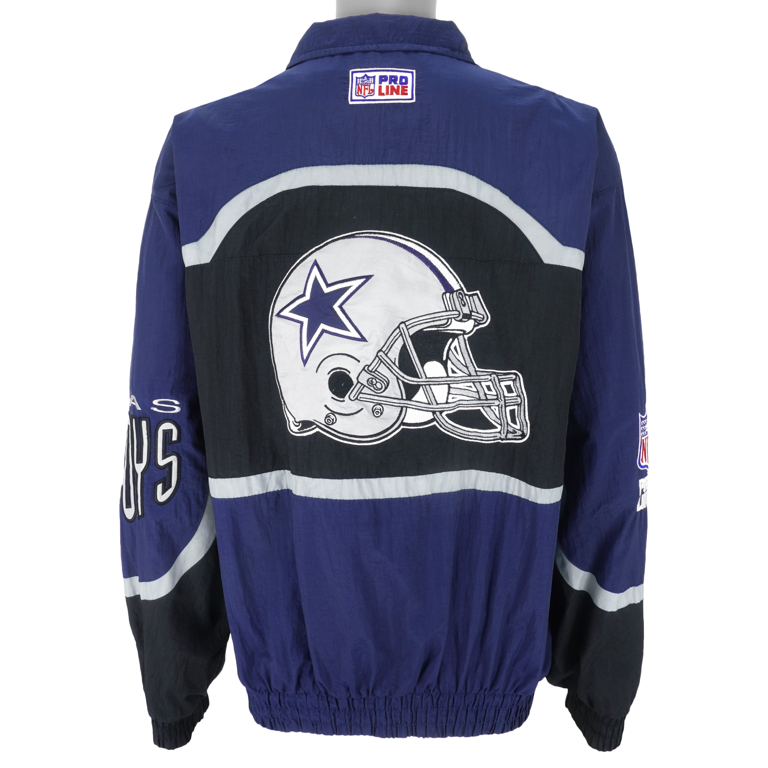 Maker of Jacket NFL Dallas Cowboys White Throwback D Line Satin