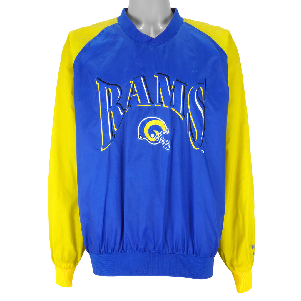 NFL (Logo 7) - St. Louis Rams Pullover Windbreaker 1990s Large Vintage Retro