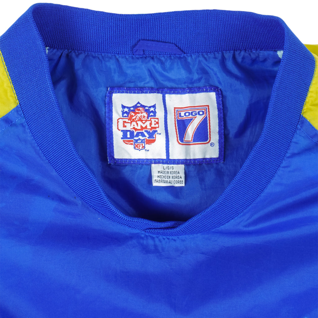 NFL (Logo 7) - St. Louis Rams Pullover Windbreaker 1990s Large Vintage Retro