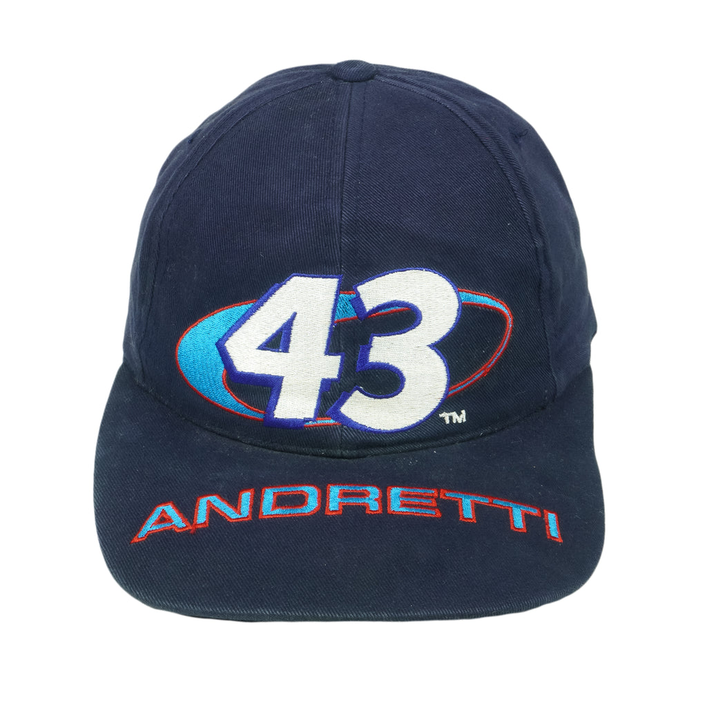 NASCAR (H3 Sportgear) - STP Racing John Andretti #43 Embroidered Strapback Hat 1990s OSFA Vintage Retro