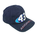 NASCAR (H3 Sportgear) - STP Racing John Andretti #43 Embroidered Strapback Hat 1990s OSFA Vintage Retro