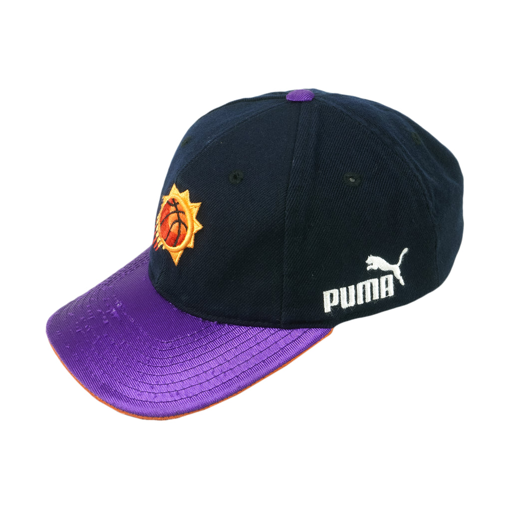 Puma - Phoenix Suns Embroidered Strapback Adjustable Hat 1990s OSFA Vintage Retro Basketball