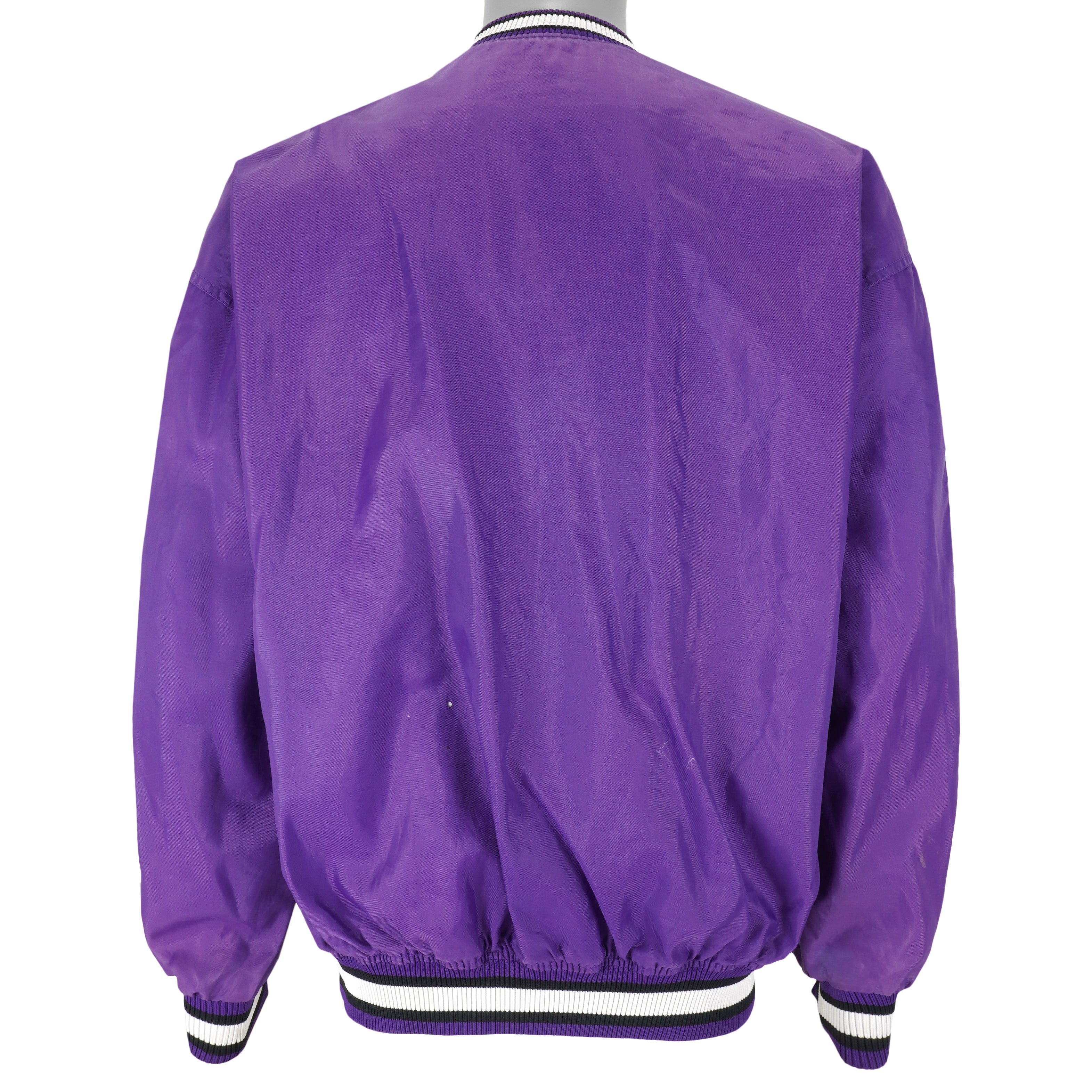 Baltimore Ravens Purple & Black Varsity Satin Jacket