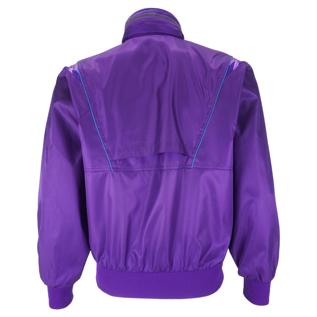 Champion - Purple Zip-Up Windbreaker 1990s Medium Vintage Retro