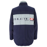 Reebok - Blue Athletic Dept Puffer Jacket 1990s X-Large
