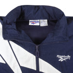 Reebok - Kamikaze Embroidered Windbreaker 1990s Large Vintage Retro