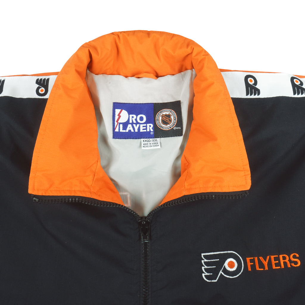 NHL (Pro Player) - Philadelphia Flyers Zip-Up Jacket 1990s 2X-Large Vintage Retro Hockey