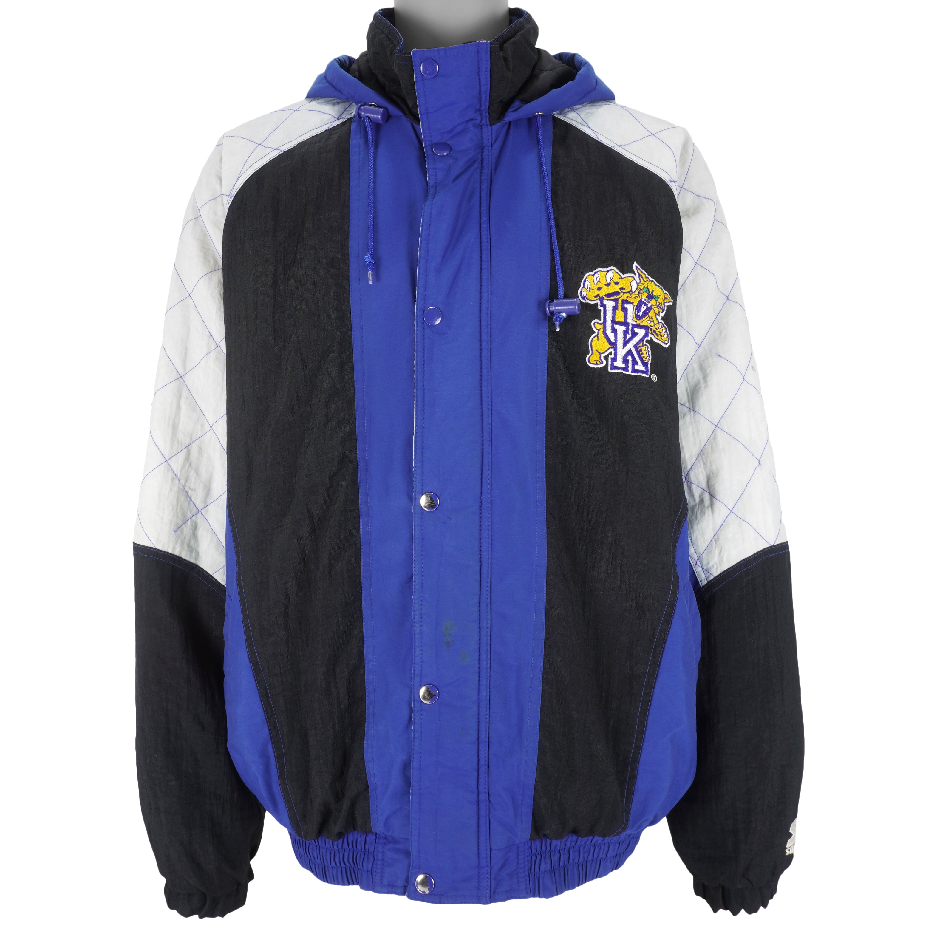Influencia frotis Contratación Vintage Starter - Kentucky Wildcats Hooded Jacket 1990s Large – Vintage  Club Clothing