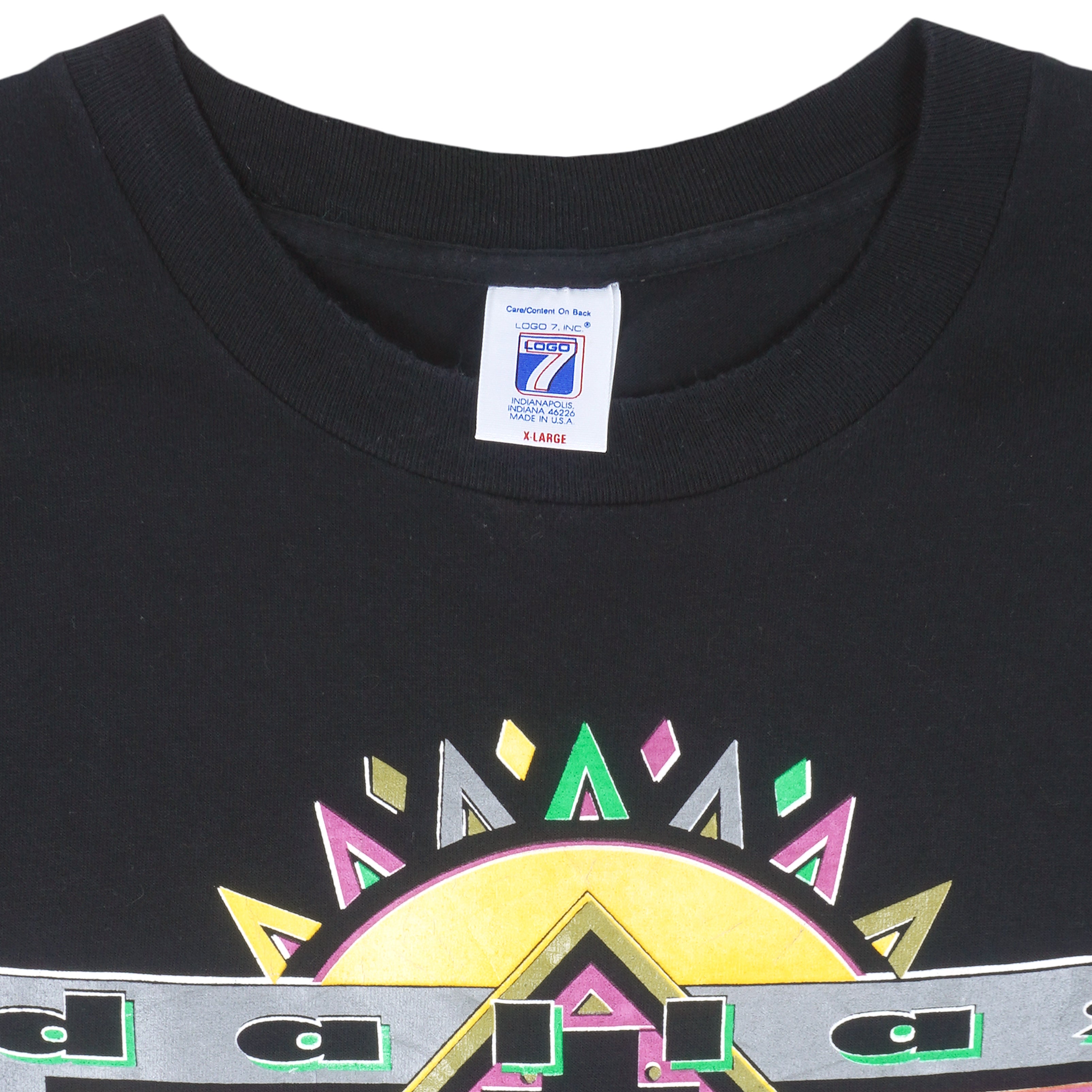 Vintage NHL (Logo 7) - Black Dallas Stars T-Shirt 1993 X-Large