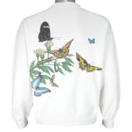 Vintage - Butterfly Vancouver Island Crew Neck Sweatshirt 1990s Medium Vintage Retro