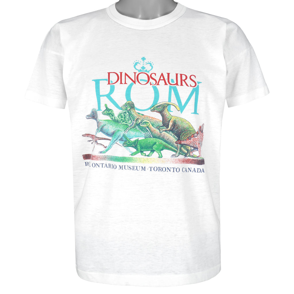 Vintage - Dinosaurs, Royal Ontario Museum T-Shirt 1990s Large Vintage Retro
