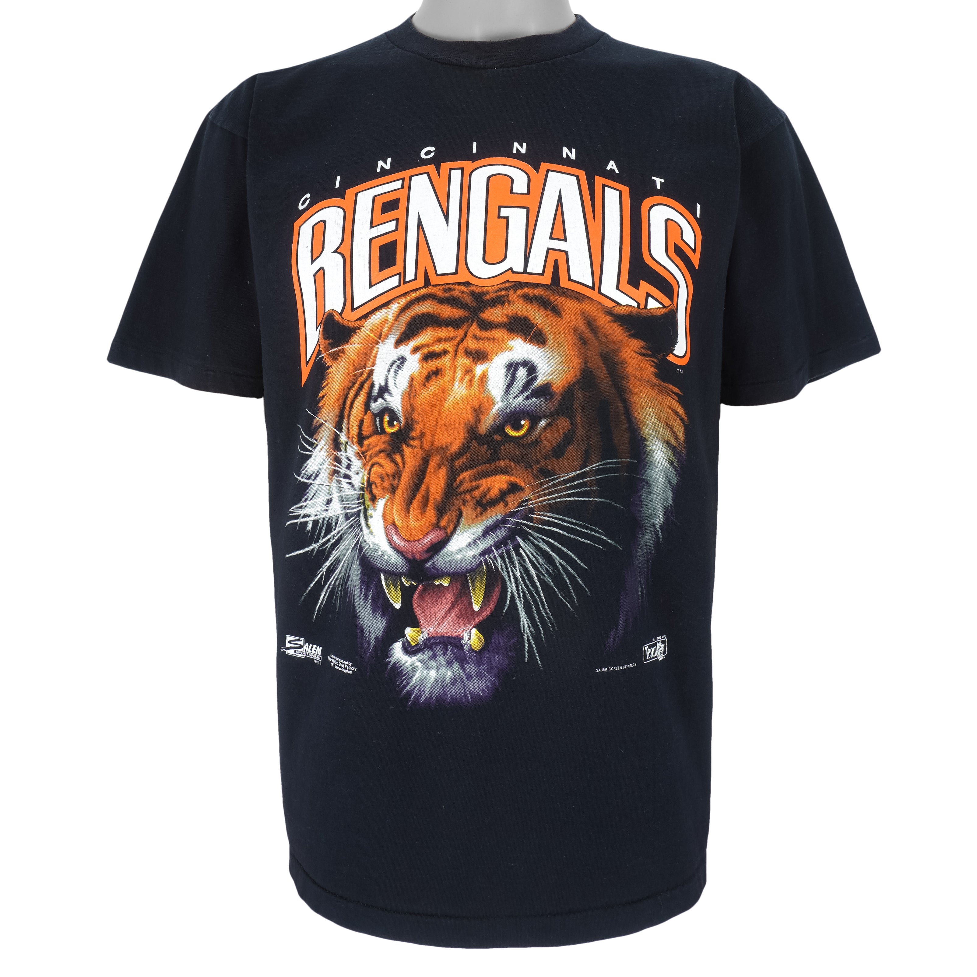 Vintage Cincinnati Bengals Shirt // Vintage Bengals Trench -   Norway