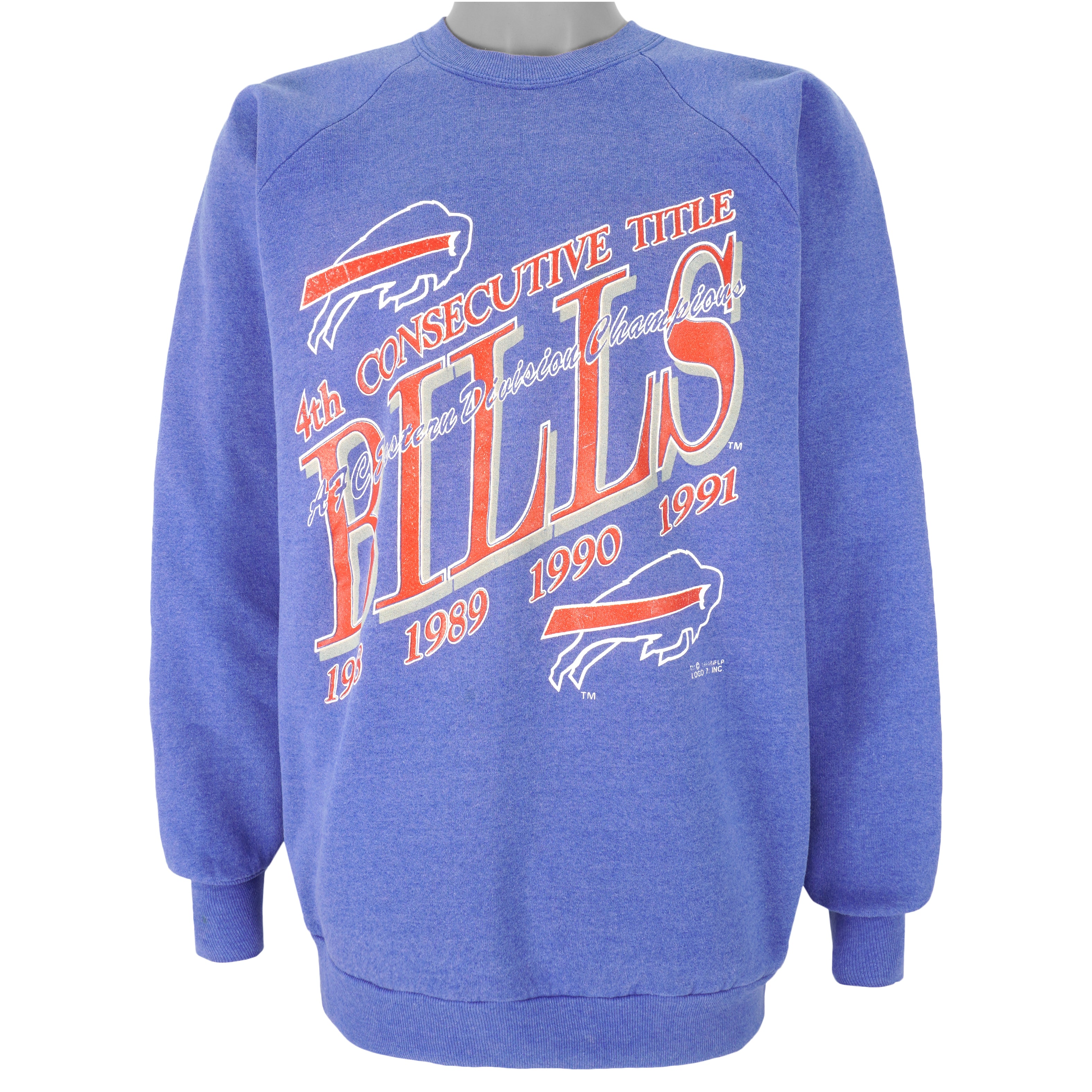 Vintage NFL - Buffalo Bills Die Hard Fan Crew Neck Sweatshirt 1991 X-Large  – Vintage Club Clothing