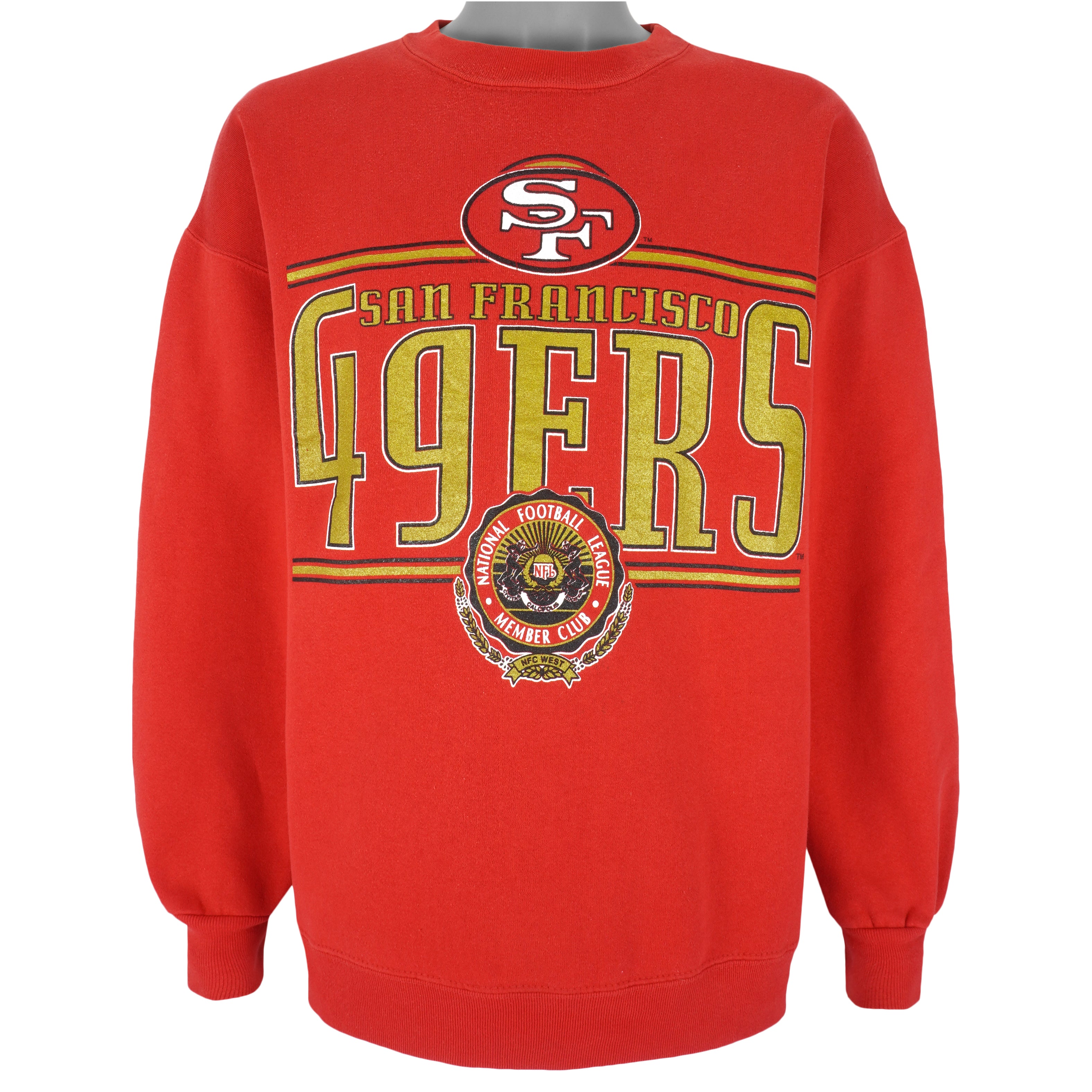 Vintage 90s NFL San Francisco 49ers Embroidered Crewneck Sweatshirt Men M Medium good