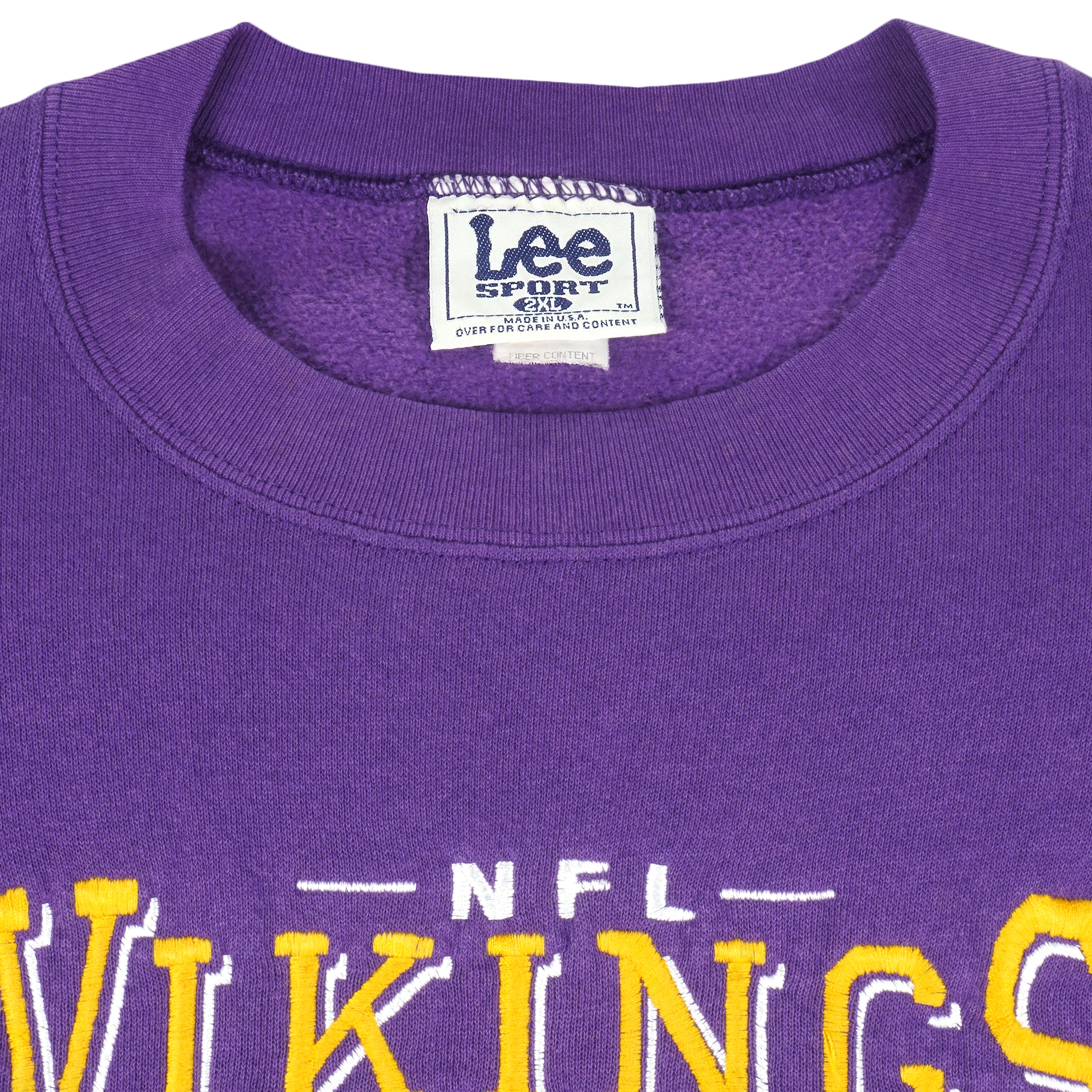 Black Vintage Minnesota Vikings Crewneck Retro Unisex