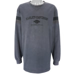 Harley Davidson - Grey Embroidered Crew Neck Sweatshirt 1990s XX-Large Vintage Retro