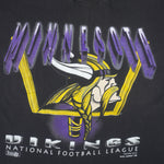 NFL (Magic Johnson Ts) - Minnesota Vikings Big Logo T-Shirt 1993 X-Large Vintage Retro Football