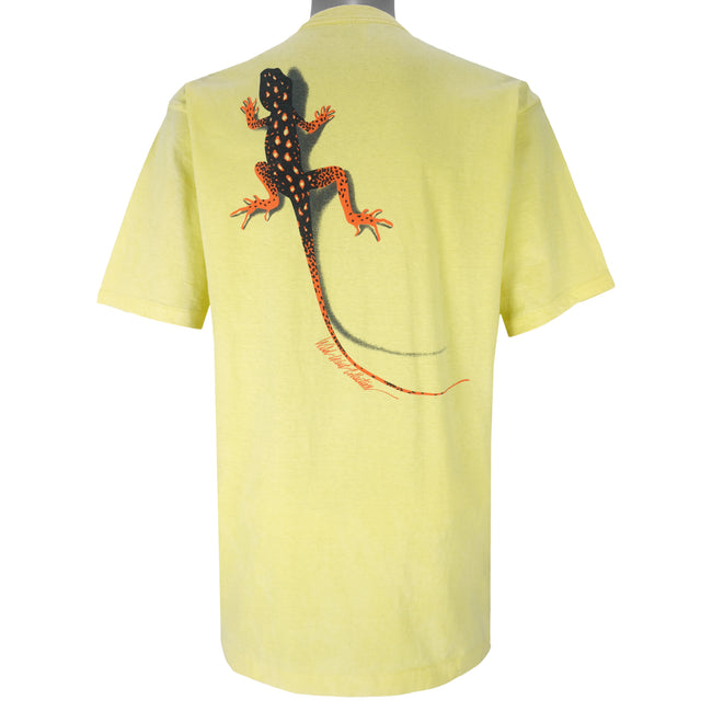 Vintage (Marlboro) - Yellow Gecko Wild West Collection T-Shirt 1990s X-Large