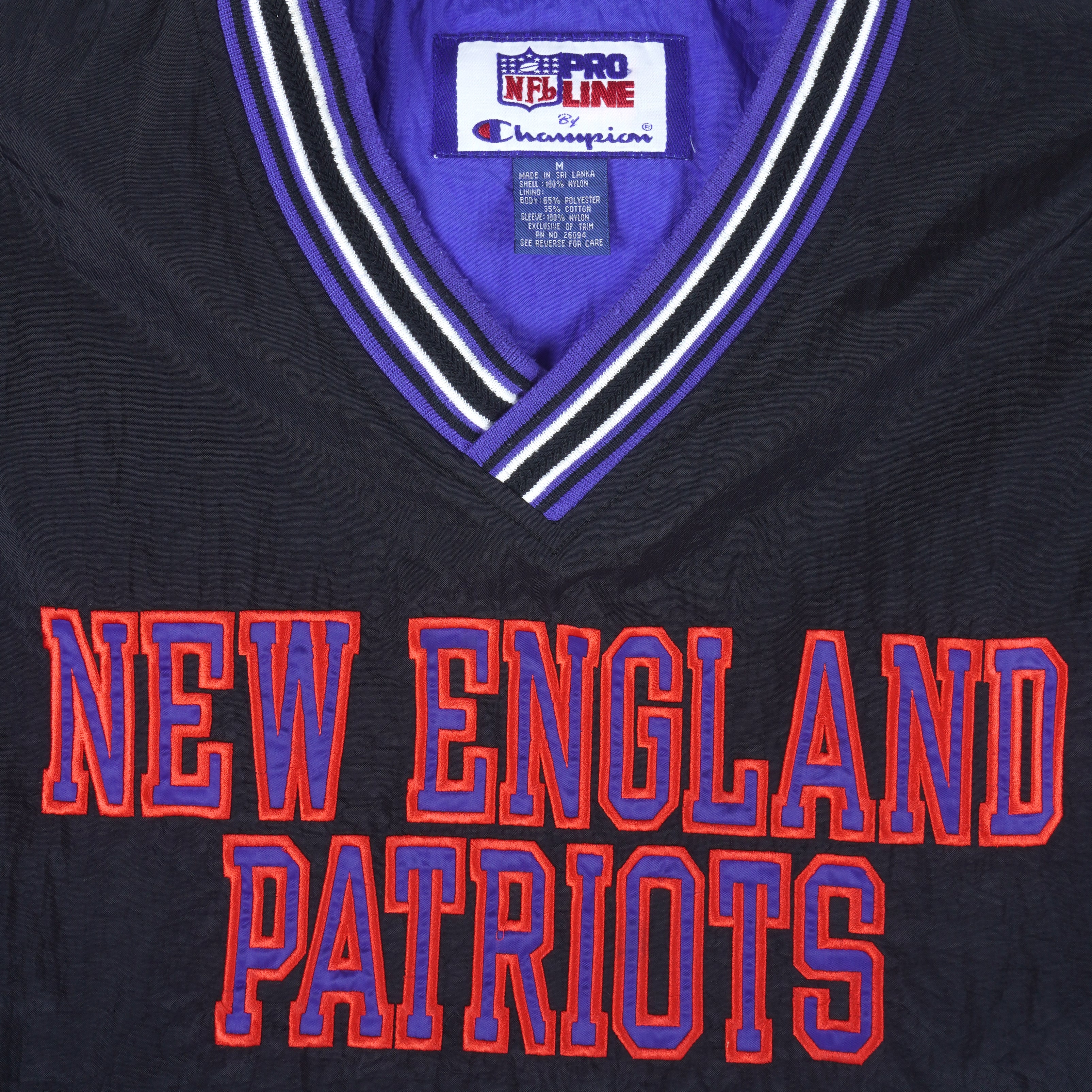 Vintage 00s Cotton Blue New England Patriots Sweatshirt - Medium