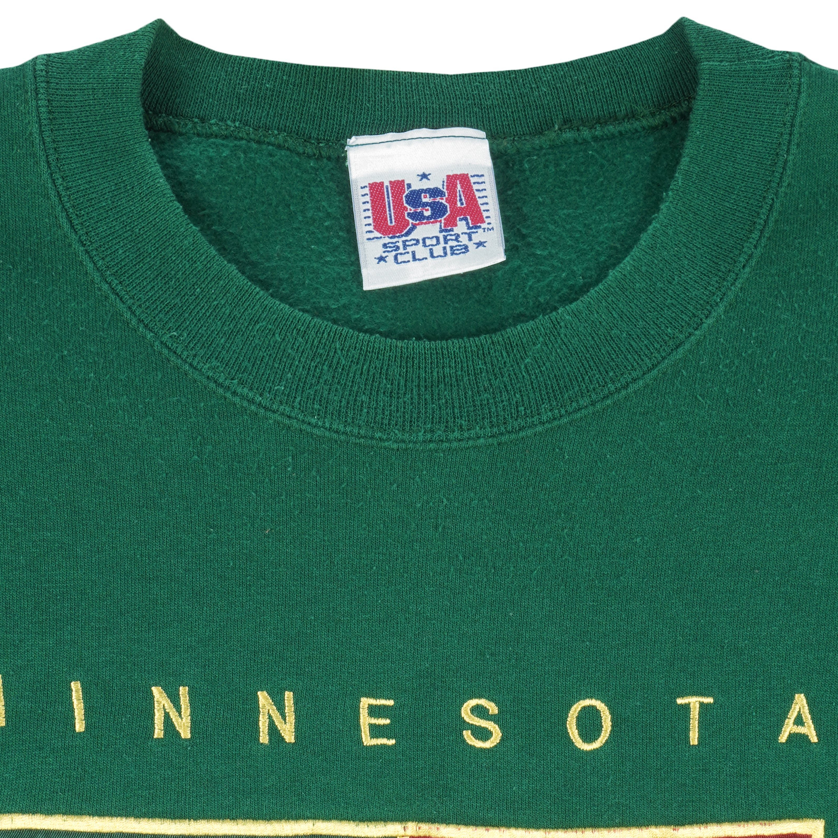 Vintage NHL (Lee) - Minnesota Wild Embroidered V-Neck Sweatshirt 1990s X-Large