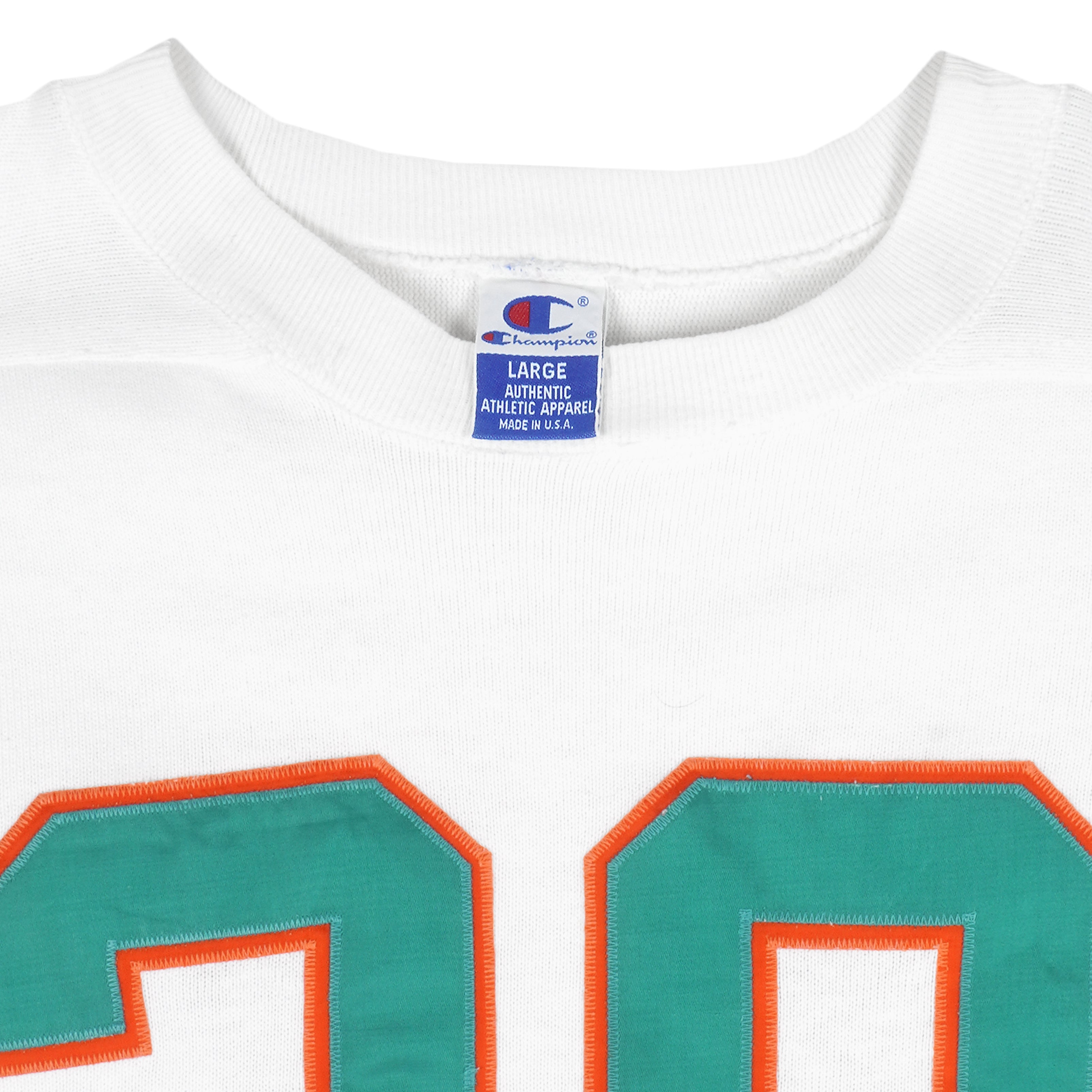 Miami Dolphins T Shirt Jersey Adult L NFL Football Vintage 90s