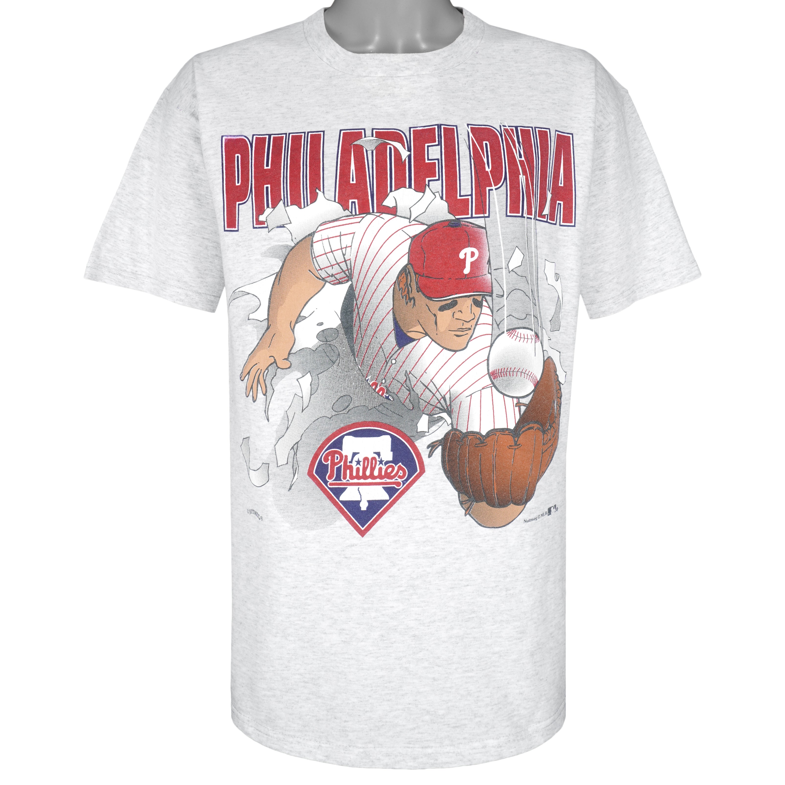 Vintage Nutmeg Philadelphia Phillies T-Shirt XLarge