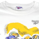 Reebok - White Touchdown T-Shirt 1990s Large Vintage Retro Football