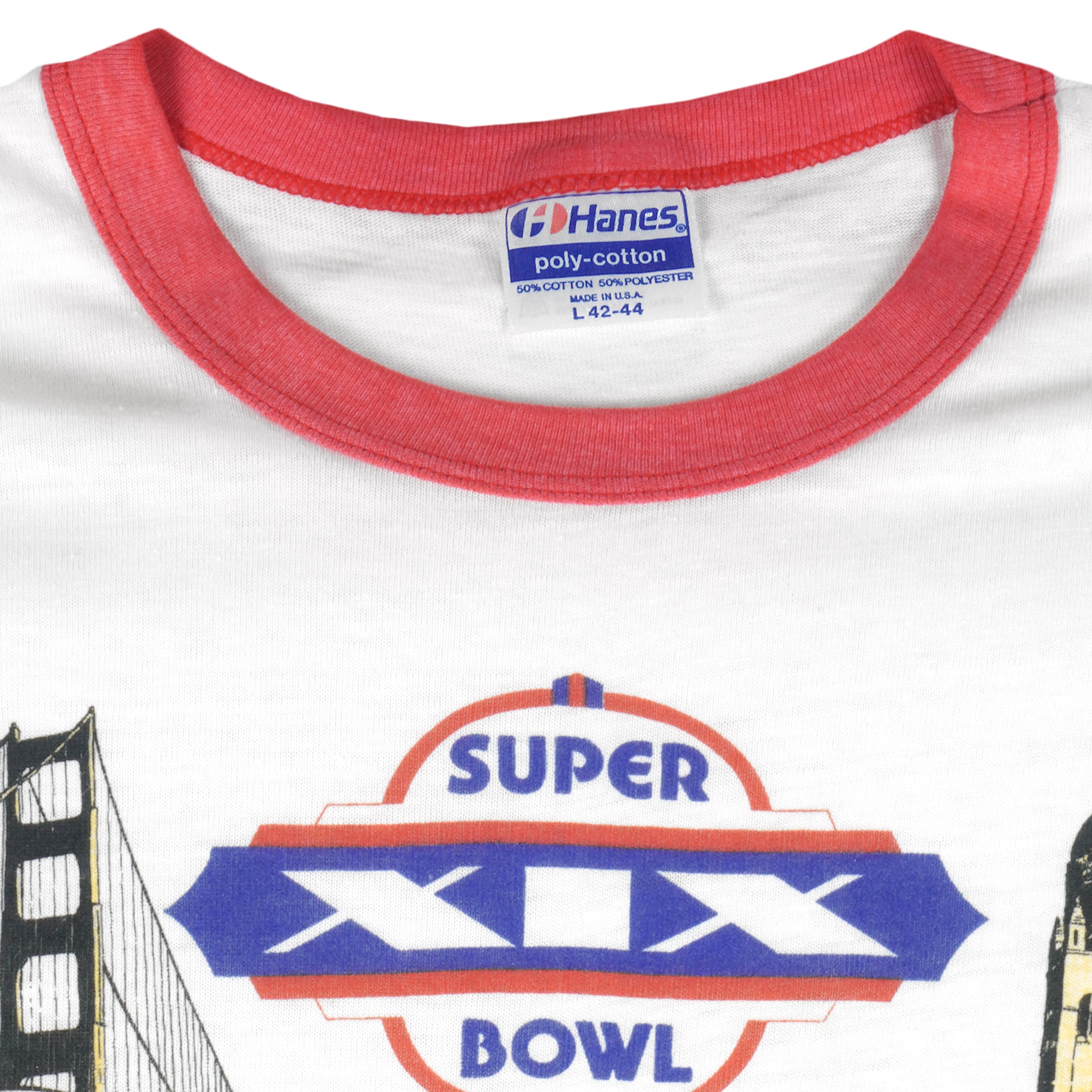 Vintage NFL (Hanes) - Super Bowl 19th 49ers VS Dolphins Champions