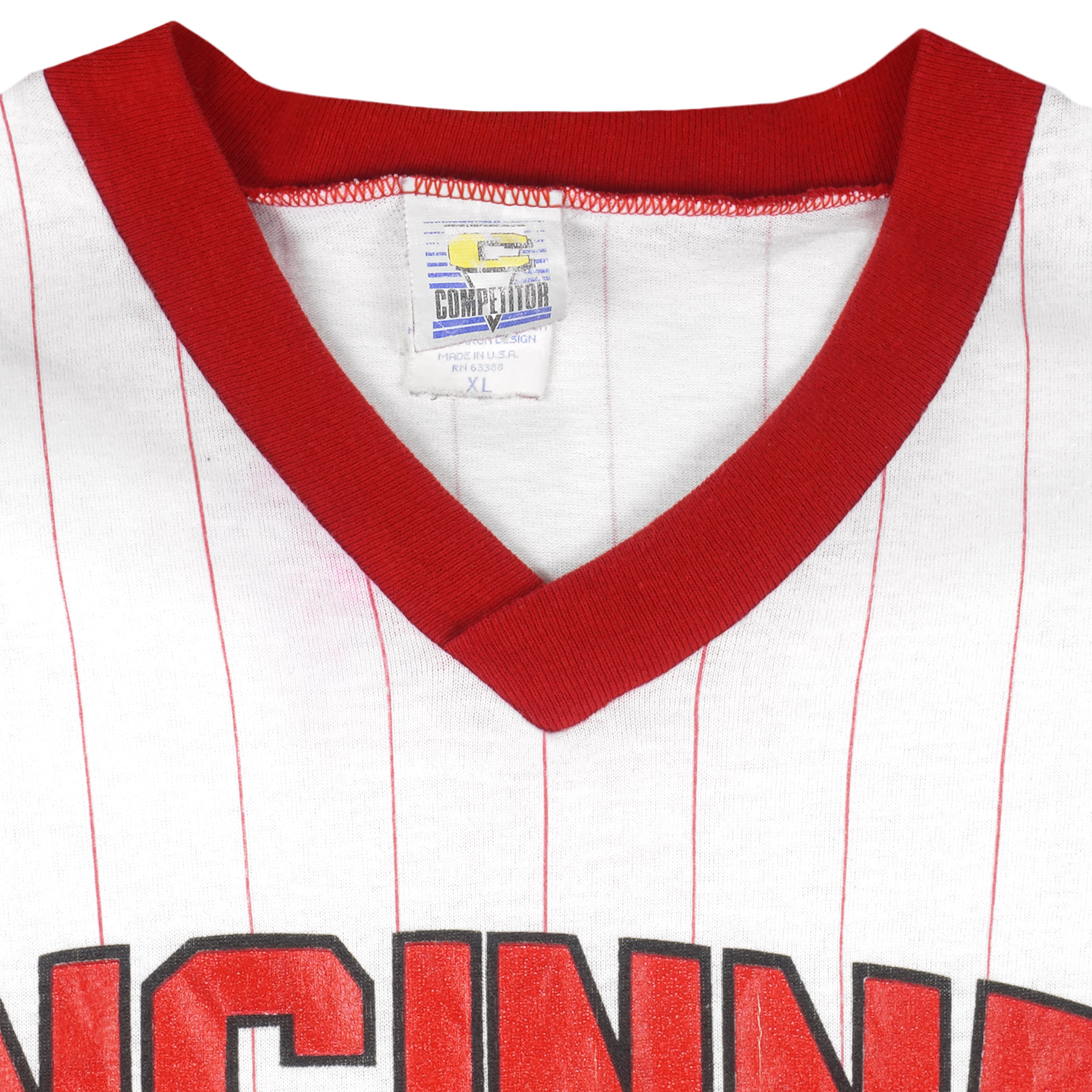 Vintage MLB Cincinnati Reds Tee Shirt 1988 Size Medium Made in USA NOS