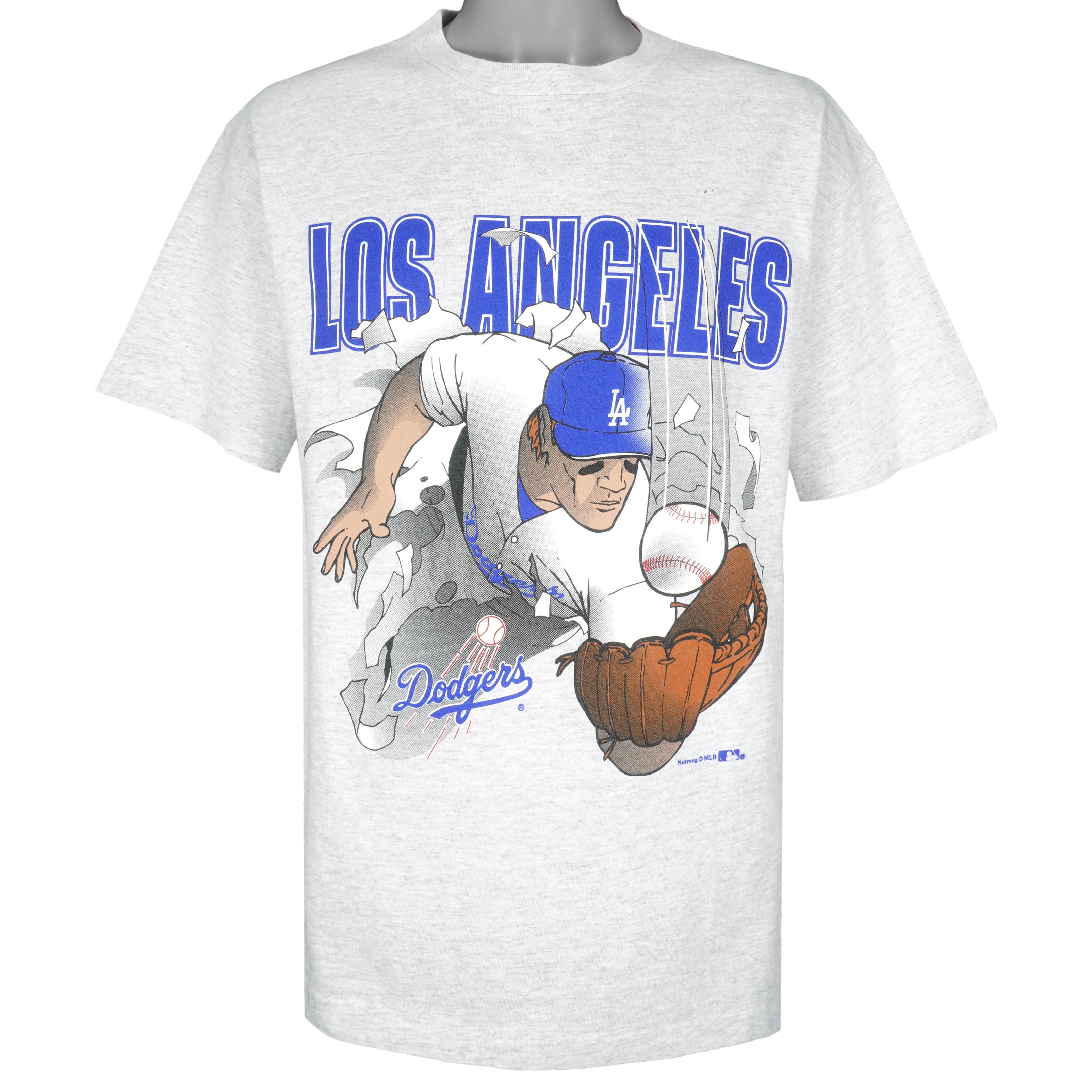 Vintage LA Dodgers T-shirt Los Angeles 1991 MLb baseball Nutmeg Mills – For  All To Envy