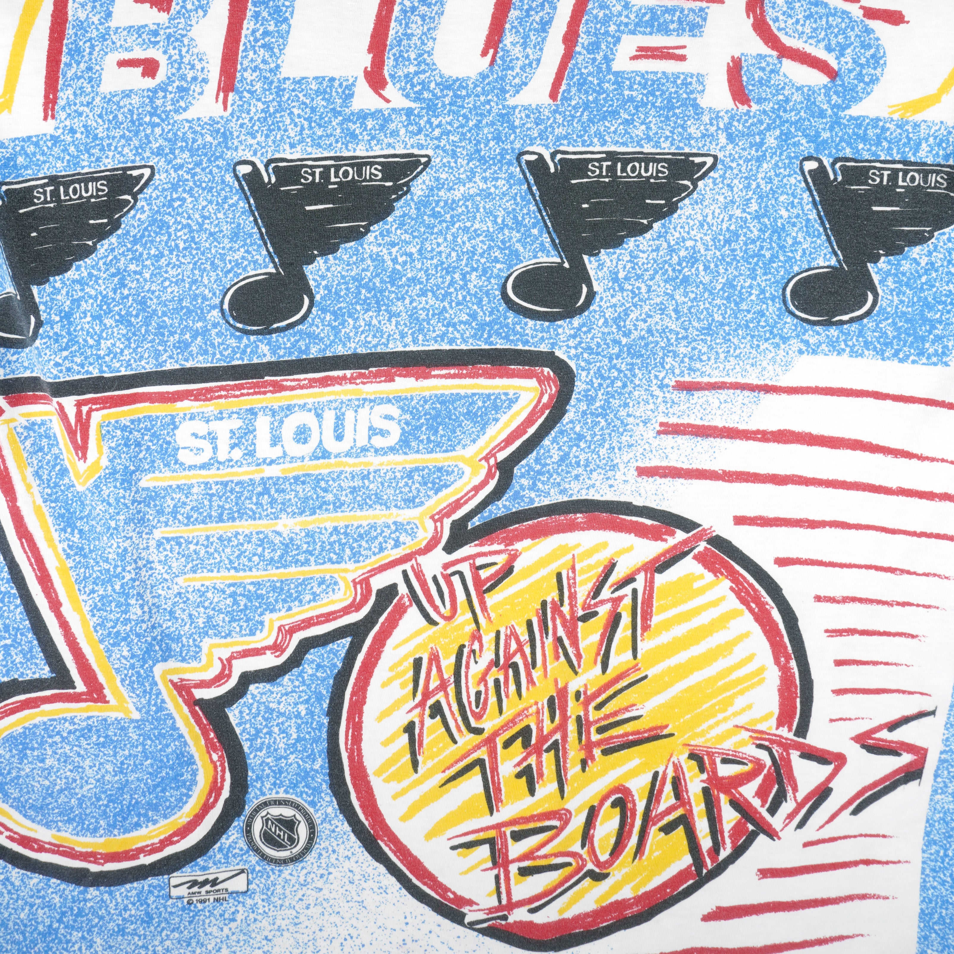 LOGO 7, Shirts, Vintage 9s St Louis Blues Nhl Hockey Blue T Shirt Logo 7  Size Xl