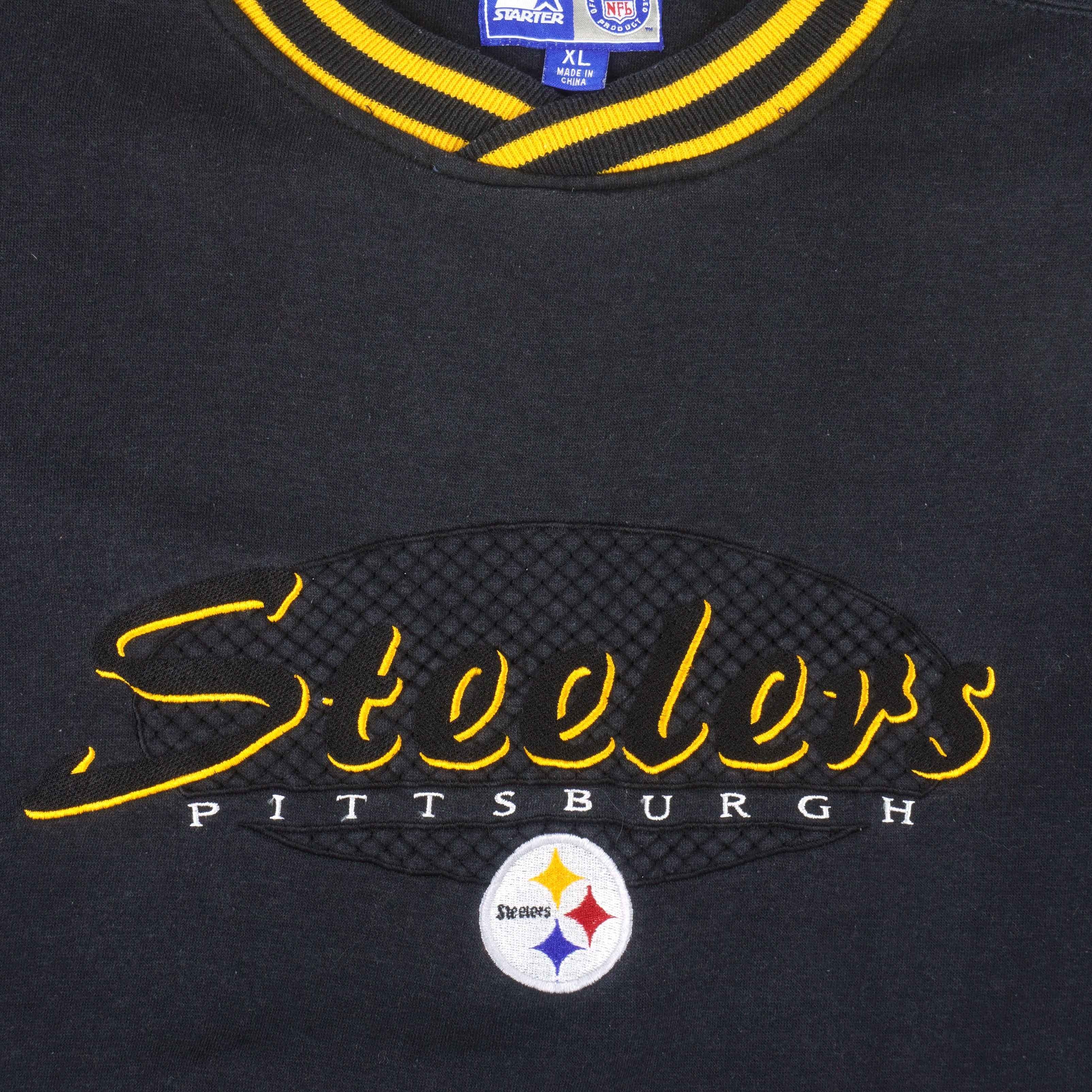 Football Fan Shop Officially Licensed NFL Crew-Neck Sweatshirt by Starter - Steelers