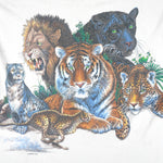 Vintage (Habitat) - Wildlife, Cats and The World T-Shirt 1990s Large Vintage Retro