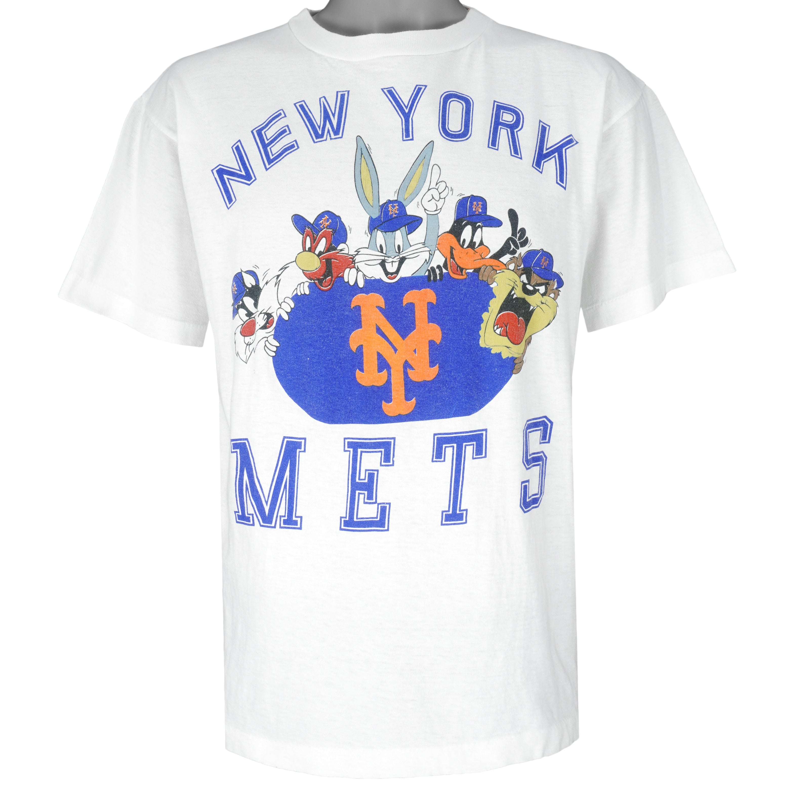 Vintage, Shirts, Vintage 99 Trench Mlb New York Mets Blue Graphic  Baseball Shirt Size Xl