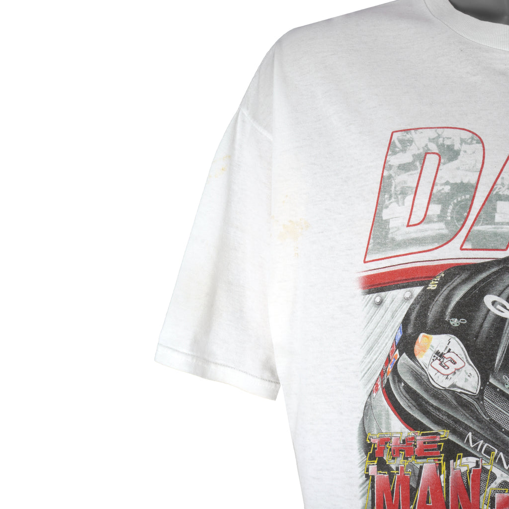 NASCAR - Dale The Man Is Tough T-Shirt 1990s X-Large Vintage Retro