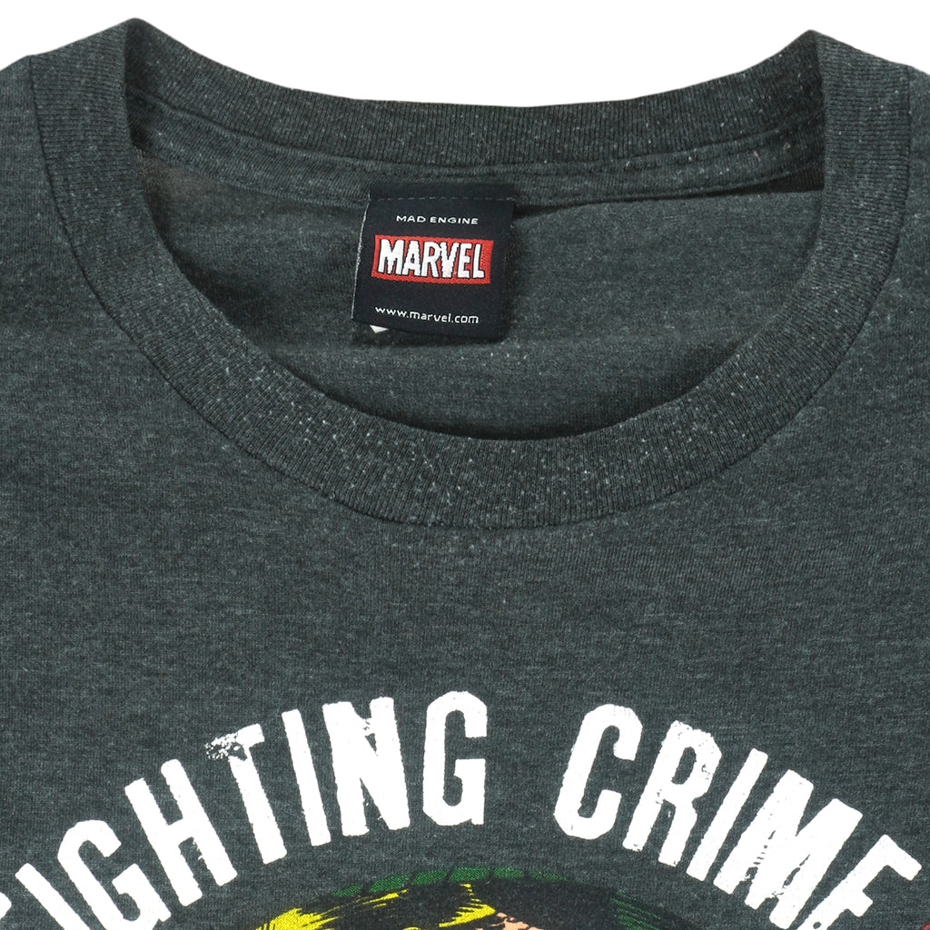 Marvel - Spiderman Fighting Crime T-Shirt 1990s XX-Large Vintage Retro