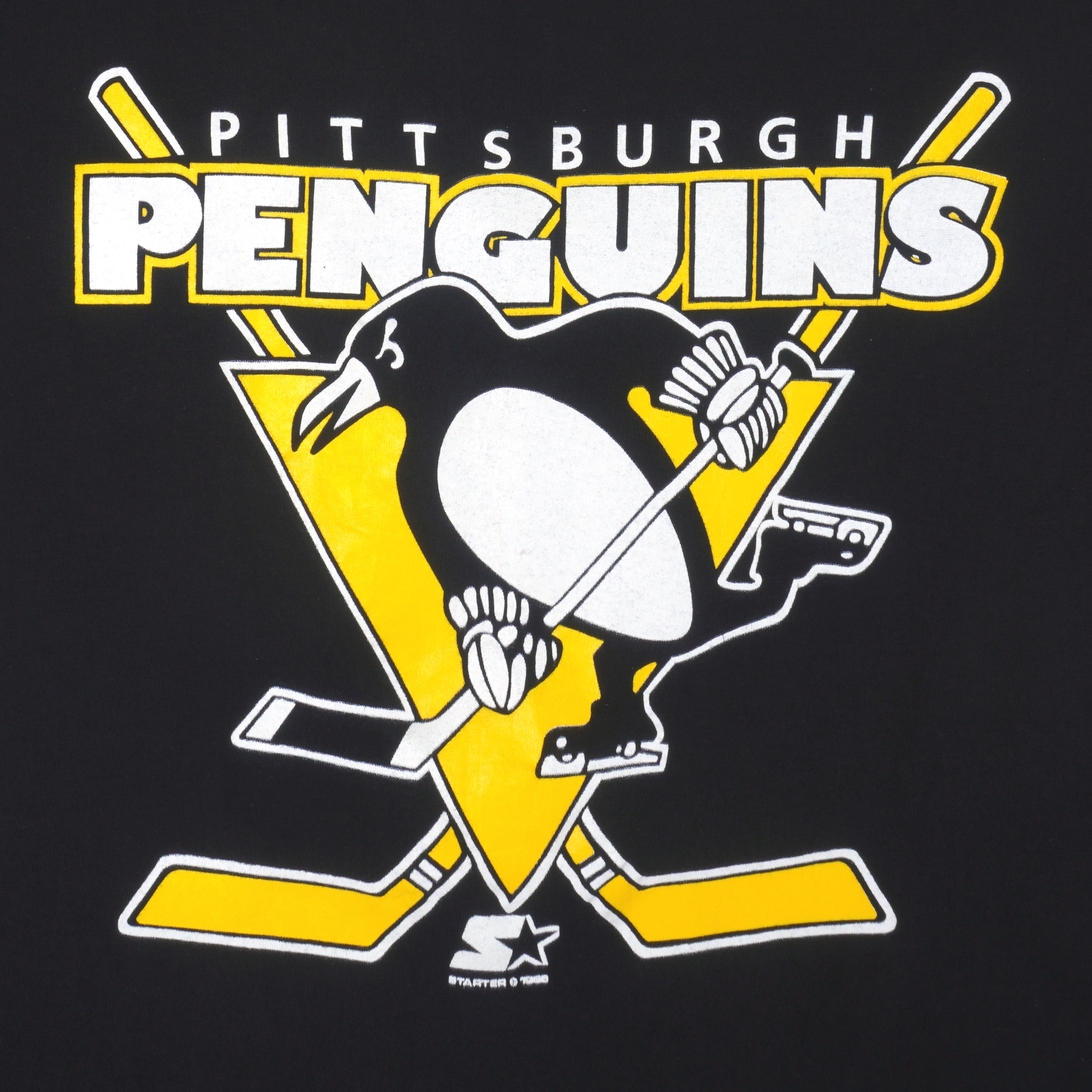 Vintage Pittsburgh Penguins Satin Starter Jacket Size Small 