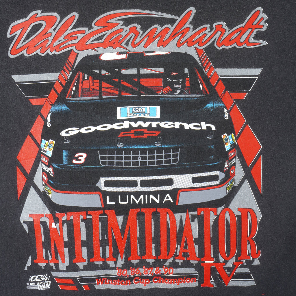 NASCAR (Sports Image) - Dale Earnhardt Intimidator T-Shirt 1990s X-Large Vintage Retro