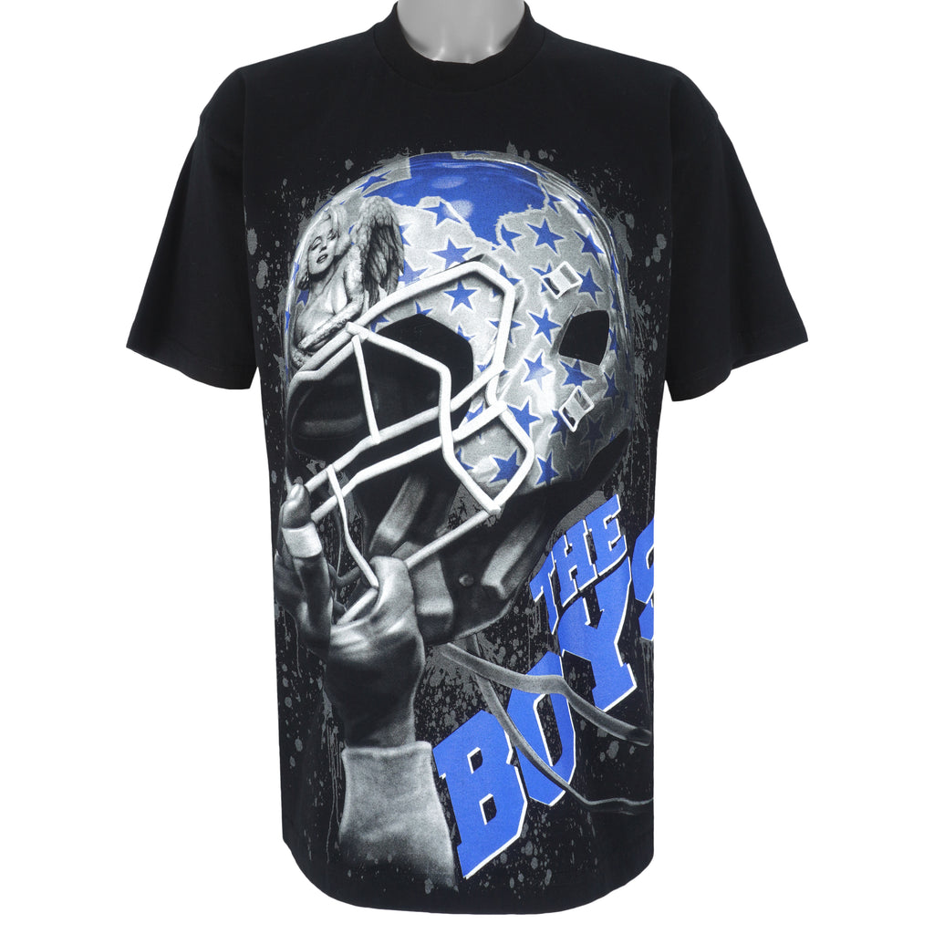 NFL (Pro 5) - The Boys Dallas Cowboys T-Shirt 1990s X-Large Vintage Retro Football