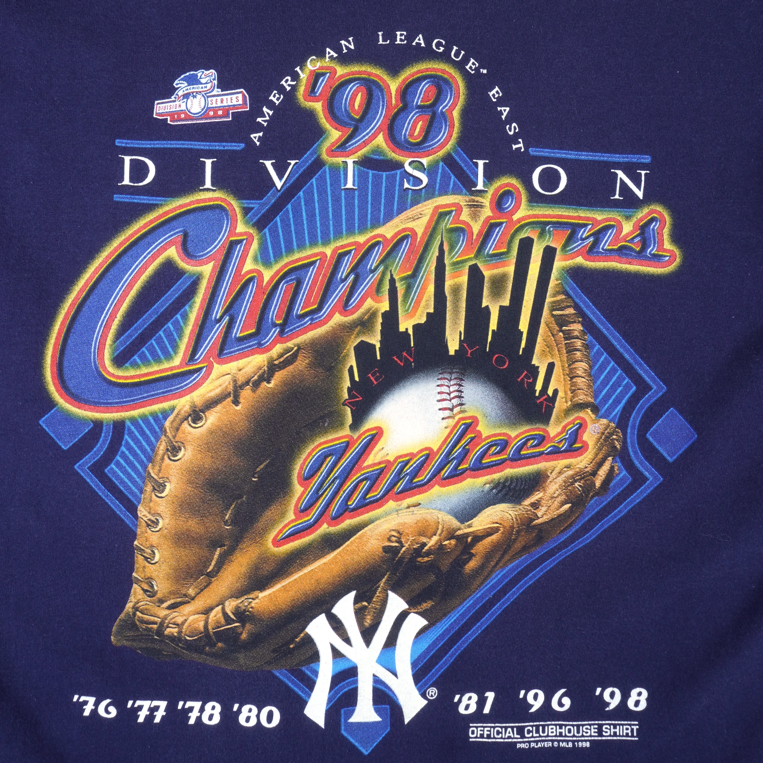 Vintage 1998 NY Yankees MLB World Series Champions T-Shirt