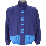 Nike - Blue Zip-Up Windbreaker 1990s Medium