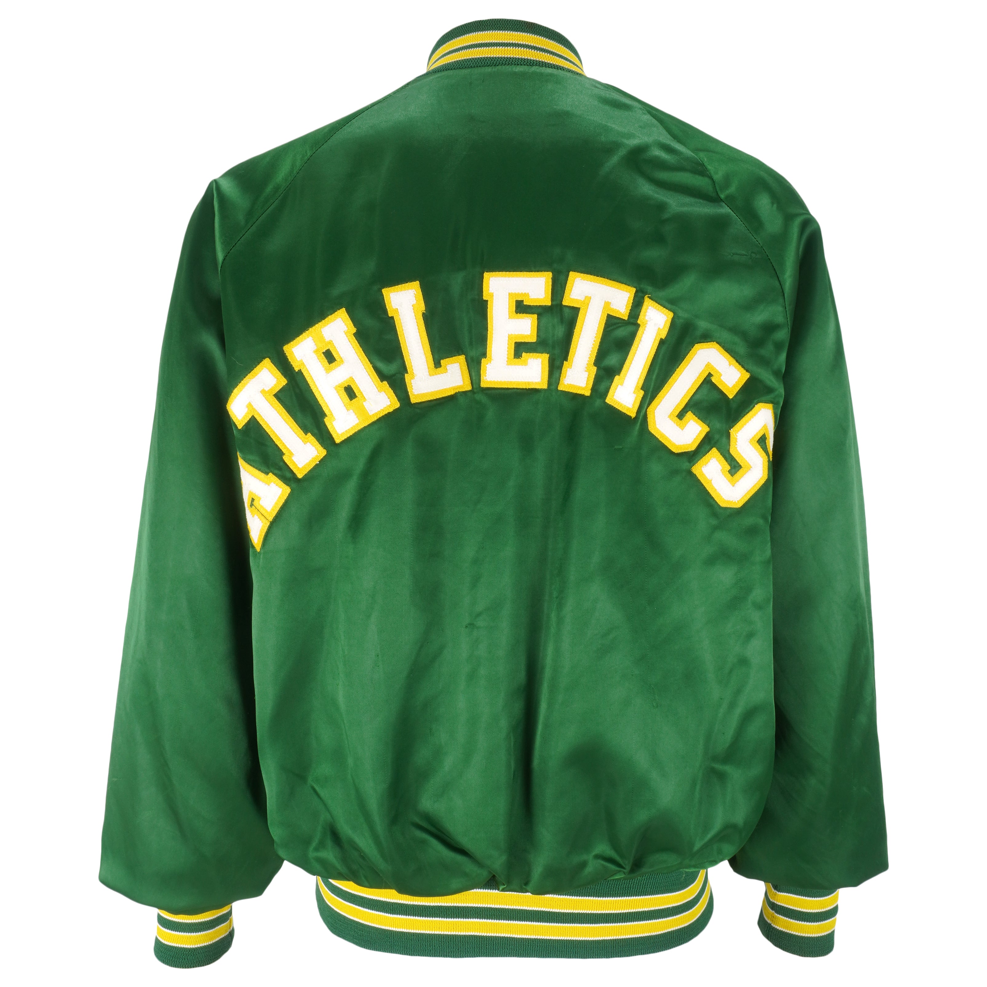 Oakland Athletics Jacket Vintage A's Elephant Logo Chalk Line, XXL